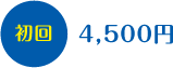 初回4500円